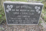 JAARSVELD Anna Corneelia Jacomiena, van 1875-1951