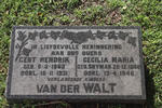 WALT Gert Hendrik, van der 1863-1931 & Cecilia Maria SNYMAN 1868-1946