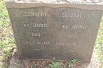 JONG Leendert, de -1921 & Elizabeth -1952