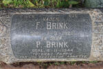 BRINK F. -1920 :: BRINK P. -1944