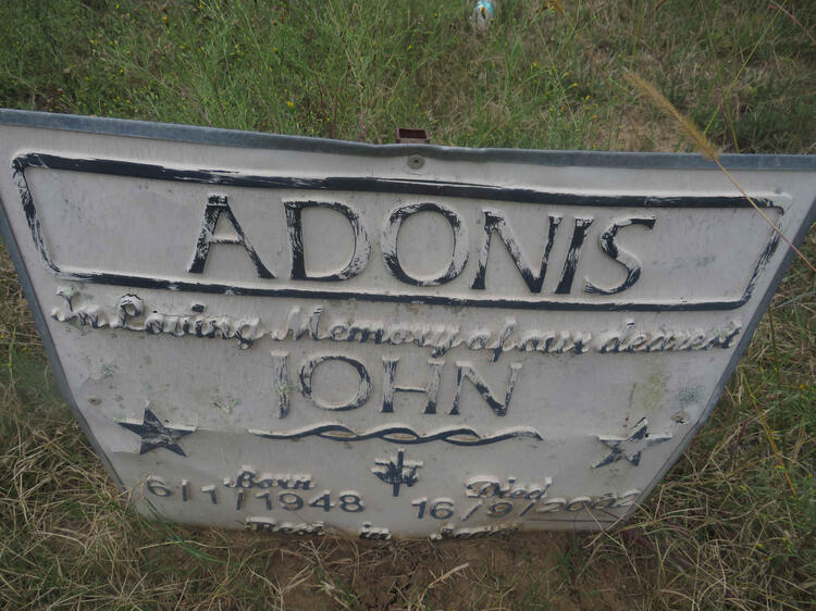 ADONIS John 1948-2002