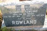 ROWLAND Elizabeth nee van den HEEVER 1892-1946