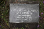 MCCORMICK Margaret Williamson nee CROCKETT 1890-1972
