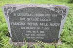 HARDY Francina Sophia M., le nee OLIVIER 1905-1958