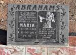 ABRAHAMS Maria 1949-2014