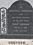 BOOYSEN Philip Frederik 1916-1963