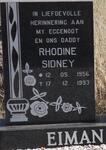 EIMAN Rhodine Sidney 1956-1993