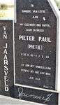 JAARSVELD Pieter Paul, van 1942-1973