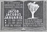 JANUARIE Jacob Jacobus 1939-2010