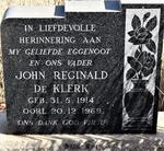 KLERK John Reginald, de 1914-1969