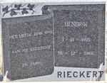 RIECKERT Hendrik 1921-1966