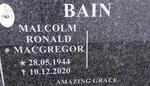 BAIN Malcolm Ronald Macgregor 1944-2020