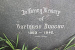 DUNCAN Hortense 1903-1942
