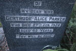 PARKER Gertrude Alice -1928