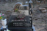 ZIMRI Elizabeth G. 1931-2011