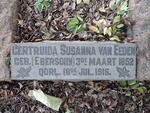 EEDEN Gertruida Susanna, van nee EBERSOHN 1852-1916