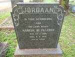 JORDAAN Mareuil De Villiers 1906-1929