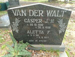 WALT Casper J.H., van der 1906-1938 & Aletta F. 1911-1977