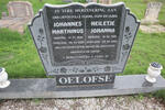 OELOFSE Johannes Marthinus 1920-2003 & Heiletje Johanna 1926-2003