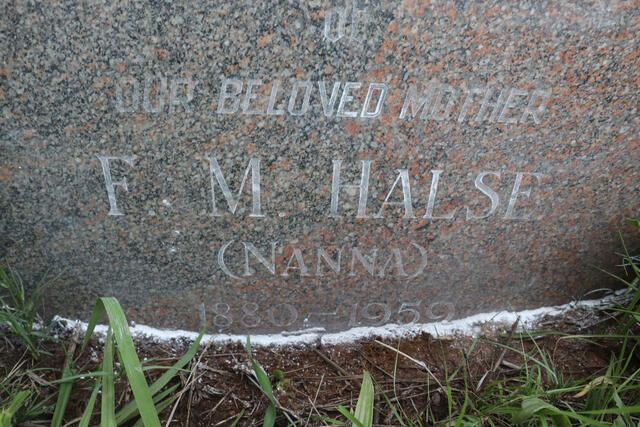 HALSE F.M. 1880-1959