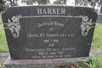 BARKER W.F. 1865-1946 & Margaret BLACK -1956