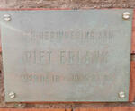 ERLANK Piet 1929-1905