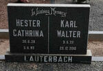 LAUTERBACH Karl Walter 1920-2010 & Hester Cathrina 1928-1993