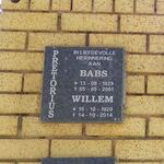 PRETORIUS Willem 1929-2014 & Babs 1929-2001