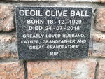 BALL Cecil Clive 1929-2018