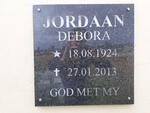 JORDAAN Debora 1924-2013
