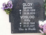 GLOY Sannie 1916-2020 :: VOSLOO Kitty 1948-2020