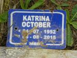 OCTOBER Katrina 1952-2015