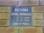 BOTHMA Daniel Hermanus 1949-2020