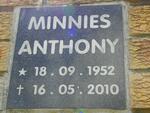 MINNIES Anthony 1952-2010