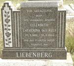 LIEBENBERG Elizabeth Catherina nee NEL 1881-1966