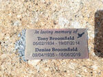 BROOMFIELD Tony 1934-2014 & Denise 1935-2019