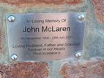 MCLAREN John 1936-2021