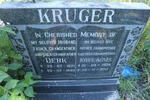 KRUGER Derk 1921-1993 & Joyce Agnes 1924-2012