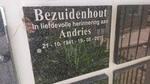 BEZUIDENHOUT Andries 1941-2015