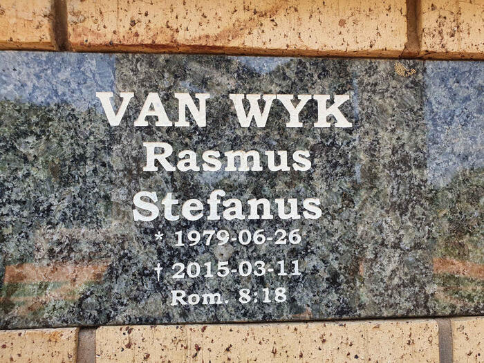 WYK Rasmus Stefanus, van 1979-2015