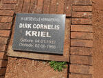 KRIEL Dirk Cornelis 1932-1998