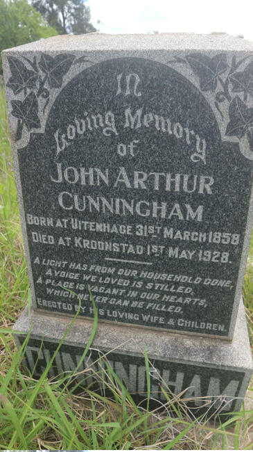 CUNNINGHAM John Arthur 1858-1928