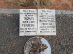 FERREIRA Thomas Ignatius 1879-1959 & Margaretha C. SCHOONRAAD 1886-1949
