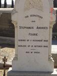FOURIE Stephanus Andries 1862-1946