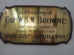 BROWNE W.S.M. -1911