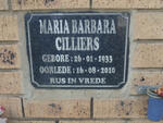 CILLIERS Maria Barbara 1933-2010