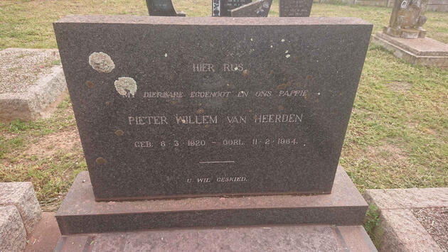 HEERDEN Pieter Willem, van 1920-1964
