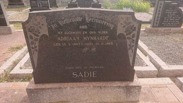SADIE Adriaan Mynhardt 1893-1969