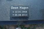 HAGEN Deon 1958-2013
