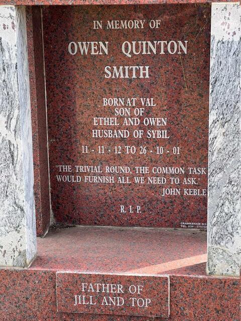 SMITH Owen Quinton 1912-2001